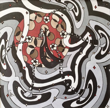 Drawing titled "Rendez - vous noctu…" by Vincent Gibert, Original Artwork, Marker