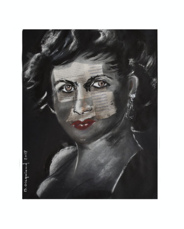 Peinture intitulée "BELLISSIMA DES ANNE…" par Brigitte Gicquiaud, Œuvre d'art originale, Acrylique