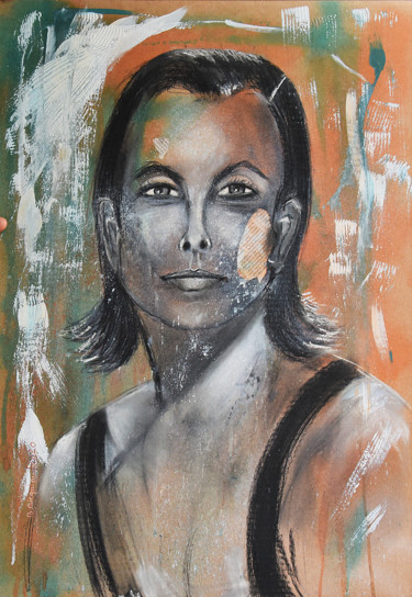 제목이 "CAROLE"인 미술작품 Brigitte Gicquiaud로, 원작, 잉크