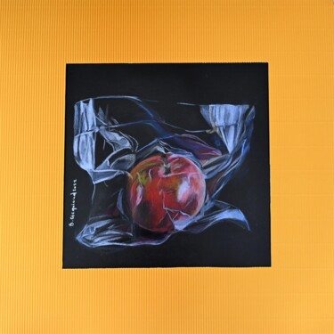 Peinture intitulée "LA PETITE PRISONNIE…" par Brigitte Gicquiaud, Œuvre d'art originale, Crayon