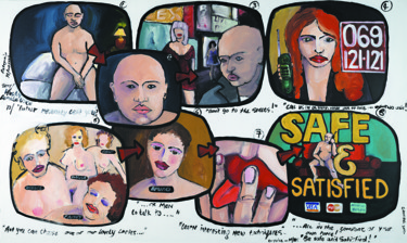 Painting titled "Storyboards: Safe &…" by Gideon Nel, Original Artwork, Acrylic
