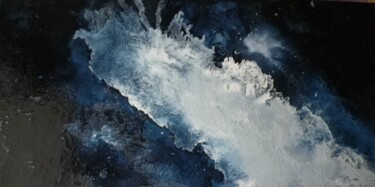 Peinture intitulée "voie lactée" par Gides, Œuvre d'art originale, Huile