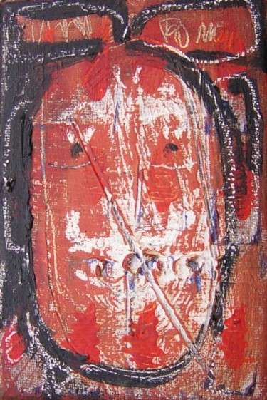 Pittura intitolato "tete" da Odile Gidon, Opera d'arte originale