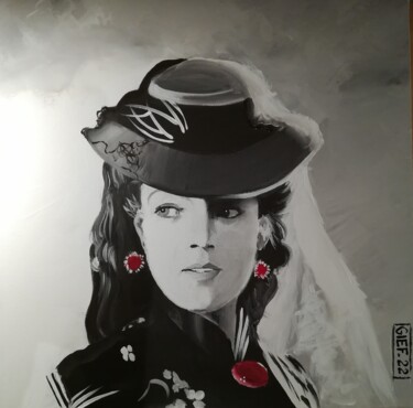 Painting titled "Romy Schneider (202…" by Gief, Original Artwork, Acrylic