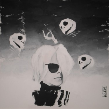 Schilderij getiteld "Warhol désenchanté" door Gief, Origineel Kunstwerk, Acryl