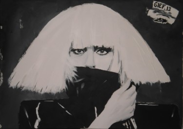 Pintura intitulada "Lady Gaga Monster" por Gief, Obras de arte originais, Acrílico