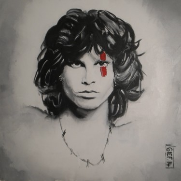 Pittura intitolato "Jim Morrison" da Gief, Opera d'arte originale, Acrilico