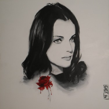 Painting titled "Romy Schneider" by Gief, Original Artwork, Acrylic