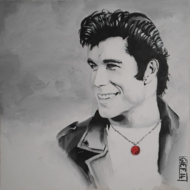 Painting titled "John Travolta" by Gief, Original Artwork, Acrylic