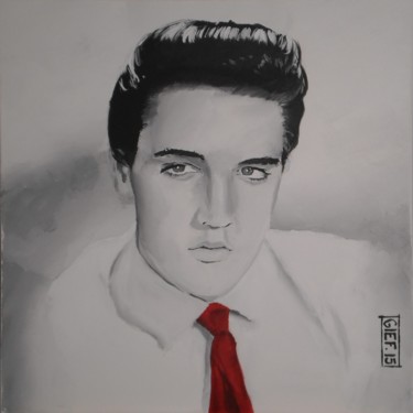 Peinture intitulée "Elvis Presley" par Gief, Œuvre d'art originale, Acrylique