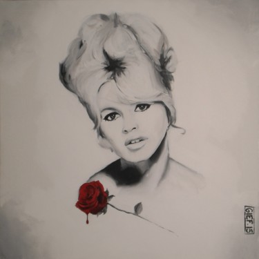 Painting titled "Brigitte Bardot" by Gief, Original Artwork, Acrylic
