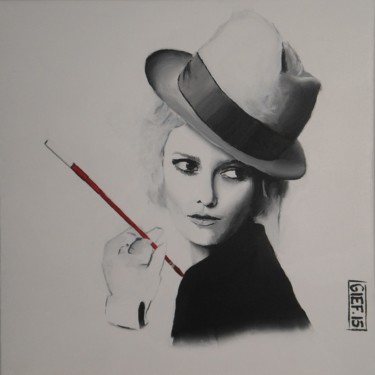 Painting titled "Vanessa Paradis" by Gief, Original Artwork, Acrylic