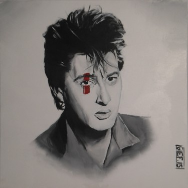 Painting titled "Alain Bashung" by Gief, Original Artwork, Acrylic