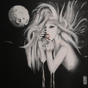 Painting titled "Lady Gaga, Monstre…" by Gief, Original Artwork, Acrylic