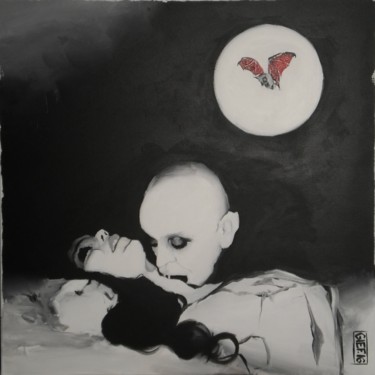 Peinture intitulée "Nosferatu" par Gief, Œuvre d'art originale, Acrylique
