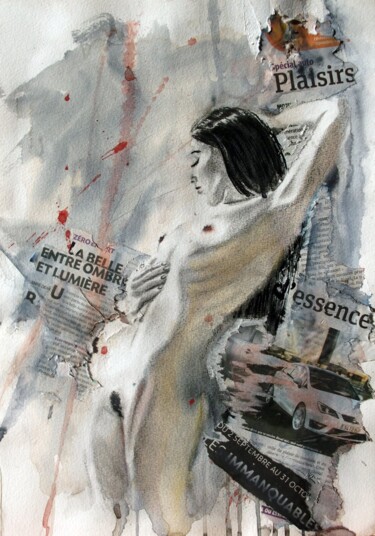 Картина под названием "Plaisir d'essence" - Gier, Подлинное произведение искусства, Акрил