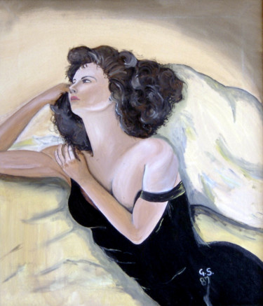 Painting titled "donna.jpg" by Giuseppe Steno, Original Artwork, Oil