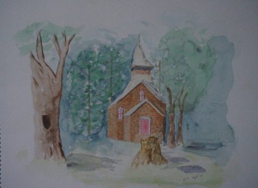 Peinture intitulée "chapelle de Tillman…" par Gigi, Œuvre d'art originale