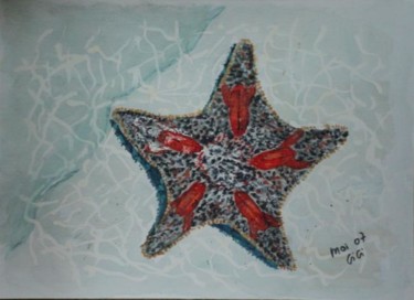 Peinture intitulée "mosaique aquatique" par Gigi, Œuvre d'art originale