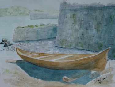 Peinture intitulée "BARQUE DE PORTOBELO…" par Gigi, Œuvre d'art originale