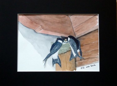 Painting titled "NEST LIFE" by Gigi, Original Artwork