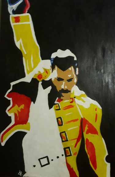 제목이 "Freddie Mercury"인 미술작품 Ana Rocio Gimenez로, 원작, 아크릴