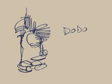 Dessin intitulée "dodo" par Gil 2 Lérins, Œuvre d'art originale, Crayon