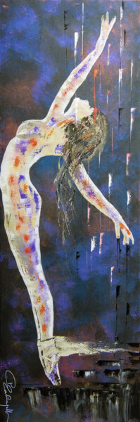 Peinture intitulée "La grâce" par Gil Lachapelle, Œuvre d'art originale, Huile Monté sur Châssis en bois