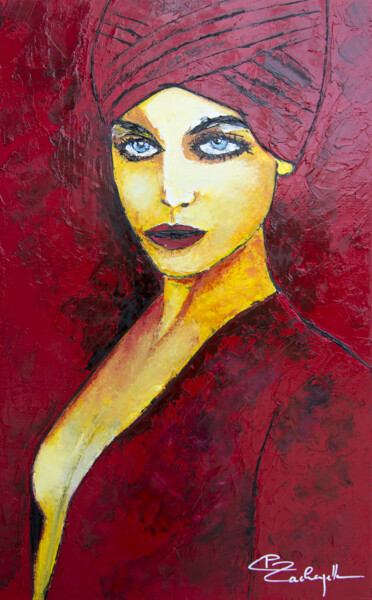 Painting titled "L'impérieuse" by Gil Lachapelle, Original Artwork, Oil Mounted on Wood Stretcher frame
