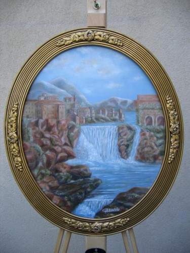 Peinture intitulée "Paysage d'Italie" par Gil Bartolo, Œuvre d'art originale