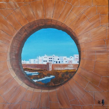 Pintura intitulada "oeil sur la ville" por Gilbert Devesa, Obras de arte originais, Acrílico Montado em Armação em madeira