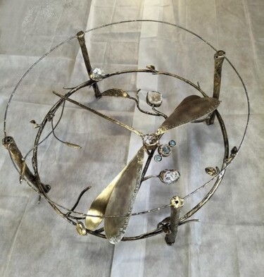 Design mit dem Titel "Table-basse -Libell…" von Gilbert Liblin, Original-Kunstwerk, Metalle