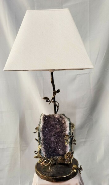 Sculpture intitulée "La lampe de LUXEUIL…" par Gilbert Liblin, Œuvre d'art originale, Luminaire