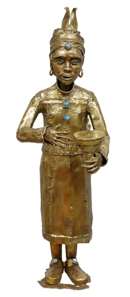 Skulptur mit dem Titel "BALTHAZAR" von Gilbert Liblin, Original-Kunstwerk, Metalle