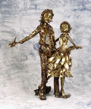 Skulptur mit dem Titel "Les musiciens du Sa…" von Gilbert Liblin, Original-Kunstwerk