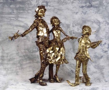 Skulptur mit dem Titel "Le fils des musicie…" von Gilbert Liblin, Original-Kunstwerk