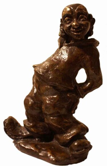 Sculpture titled "Clown de SAINT-JEAN…" by Gilbert Liblin, Original Artwork, Metals