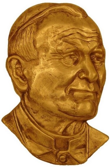 Sculpture intitulée "Jean-Paul II" par Gilbert Liblin, Œuvre d'art originale, Métaux