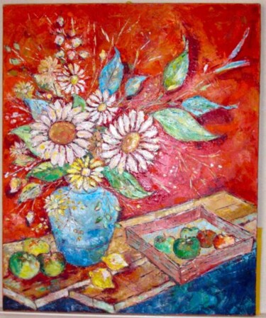Peinture intitulée "Bouquet d' automne" par Gilbert Liblin, Œuvre d'art originale
