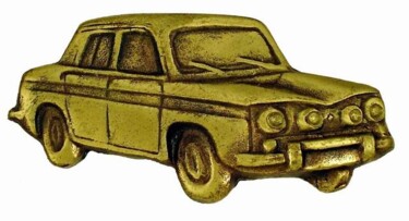 Sculpture titled "RENAULT 8 Gordini" by Gilbert Liblin, Original Artwork, Metals