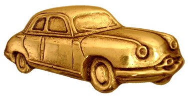 Sculpture titled "PANHARD Dyna  Z" by Gilbert Liblin, Original Artwork, Metals Mounted on Other rigid panel