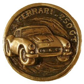 제목이 "FERRARI 250 GT."인 조형물 Gilbert Liblin로, 원작, 청동