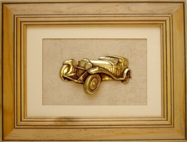 Sculpture titled "BUGATTI  Royale" by Gilbert Liblin, Original Artwork, Metals