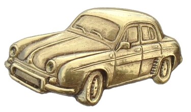 Sculpture titled "RENAULT  DAUPHINE" by Gilbert Liblin, Original Artwork, Metals