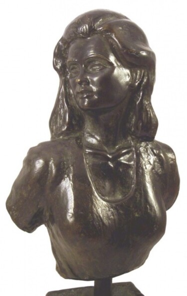 Sculpture titled "La parisienne-Maria…" by Gilbert Liblin, Original Artwork, Metals