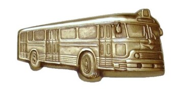 Sculpture titled "Autobus CHAUSSON AP…" by Gilbert Liblin, Original Artwork, Metals