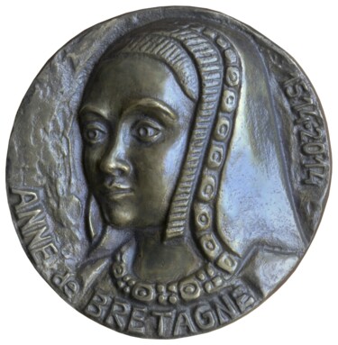 Escultura intitulada "Anne de BRETAGNE 15…" por Gilbert Liblin, Obras de arte originais, Bronze