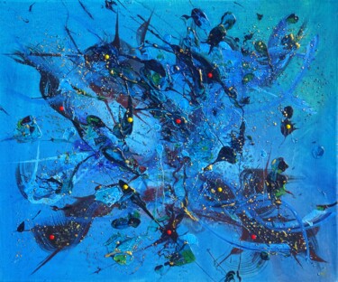 Peinture intitulée "Abîme" par Gilbert Morales, Œuvre d'art originale, Acrylique