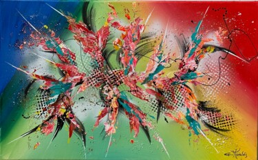 Painting titled "Limpide" by Gilbert Morales, Original Artwork, Acrylic Mounted on Plexiglass