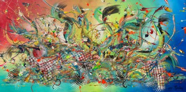 Peinture intitulée "Balade" par Gilbert Morales, Œuvre d'art originale, Acrylique